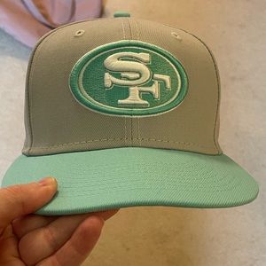 San Francisco 49ers teal and gray men’s hat
